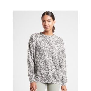 Athleta Printed Crewneck size XS